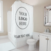 Rideaux De Douche Logo promotionnel personnalisé - Pas de commande m (En situation)