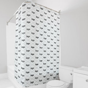 Rideaux De Douche Logo simple Motif d'entreprise