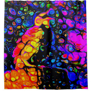 Rideaux De Douche L'Oiseau Solitaire 4 : Style Art Liquide