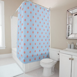 Rideaux De Douche Lollipop Sweet Candy Blue Kids