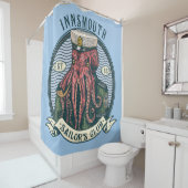 Rideaux De Douche L'Ombre sur la voile de Lovecraft Innsmouth (En situation)