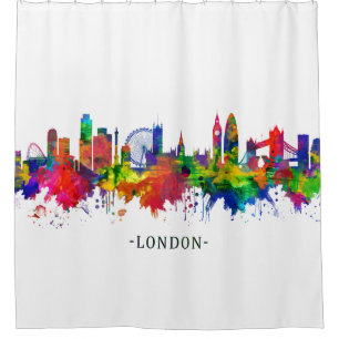 Rideaux De Douche London England Skyline