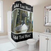 Rideaux De Douche Loon sauvage (En situation)