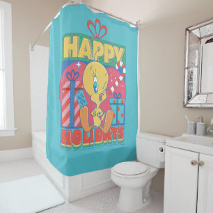 Rideaux De Douche LOONEY TUNES™ TWEETY™ Joyeuses fêtes
