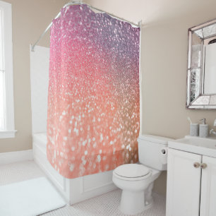 Rideaux De Douche L'or rose de tendance Girly rougissent des parties