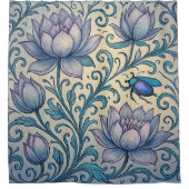 Rideaux De Douche Lotus et Scarabée (Devant)