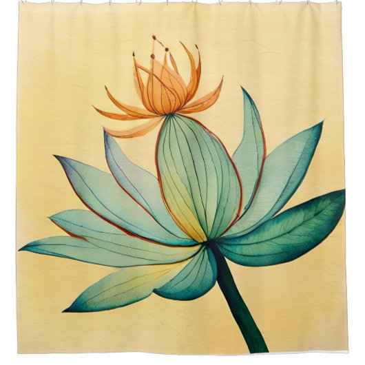Rideaux De Douche Lotus Flower (Devant)