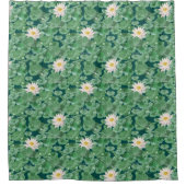 Rideaux De Douche Lotus Lagoon Motif - Le Lotus Blanc (Devant)