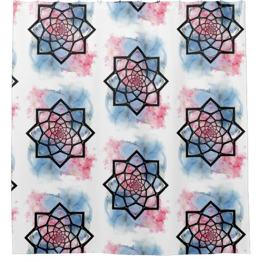 Rideaux De Douche Lotus Mandala (Devant)