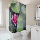 Rideaux De Douche Lotus rose (En situation)