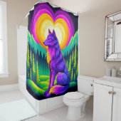 Rideaux De Douche Loup (En situation)