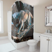 Rideaux De Douche Loup (En situation)