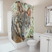 Rideaux De Douche loup cinglé (En situation)