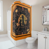 Rideaux De Douche Loup d'Halloween (En situation)