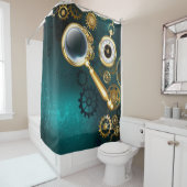 Rideaux De Douche Loupe en style Steampunk (En situation)