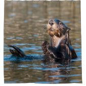 Rideaux De Douche Loutre de mer ensoleillée (Devant)