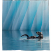 Rideaux De Douche Loutre de mer espiègle (Devant)