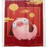 Rideaux De Douche Louveur de cochon_cochon beagle (Devant)