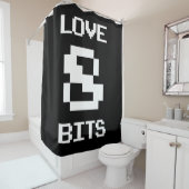 Rideaux De Douche Love 8 bits (En situation)