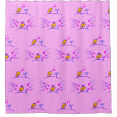 Rideaux De Douche LOVE ECHO - Comic Birds Tweetlercools 3 (Devant)