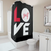 Rideaux De Douche Love golf (En situation)