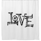 Rideaux De Douche Love graffiti (Devant)