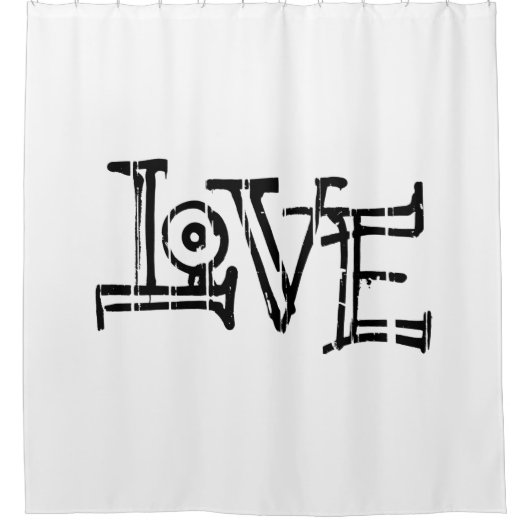 Rideaux De Douche Love graffiti (Devant)