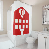 Rideaux De Douche Love Hotel Japanese Emoji (En situation)