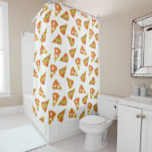 Rideaux De Douche Love Pizza (En situation)