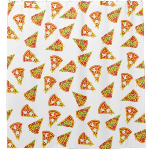 Rideaux De Douche Love Pizza (Devant)