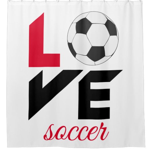 Rideaux De Douche Love soccer (Devant)