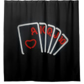 Rideaux De Douche Lucky Royal Flush (Devant)