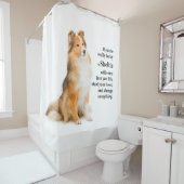 Rideaux De Douche Lucky Sheltie (En situation)