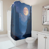 Rideaux De Douche Lueur de la forêt -  (En situation)