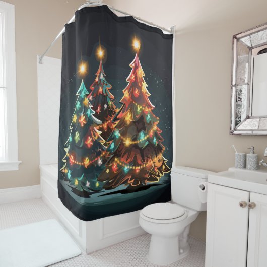 Rideaux De Douche Lumiance de Tannenbaum (En situation)