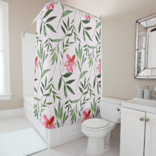Rideaux De Douche Lumière florale Whimsical et belle