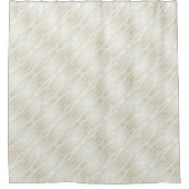 Rideaux De Douche Lumière noble texturée beige et blanc (Devant)