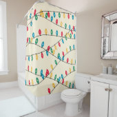 Rideaux De Douche Lumières de Noël (En situation)
