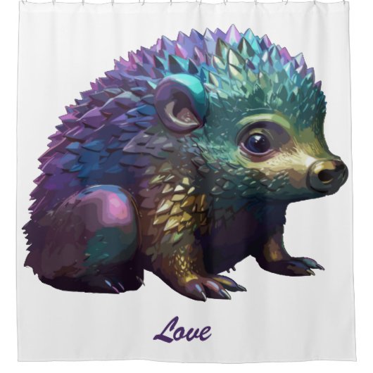 Rideaux De Douche Lumos le hérisson (Devant)