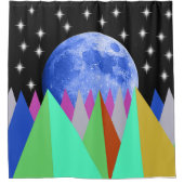 Rideaux De Douche Lune bleue (Devant)