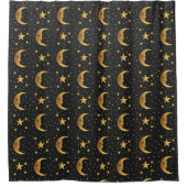 Rideaux De Douche Lune et étoiles (Devant)