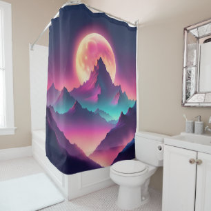 Rideaux De Douche lune se lève