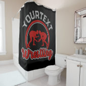 Rideaux De Douche Lutter AJOUTER LE NOM Grappe Champion d'équipe (En situation)