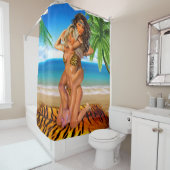 Rideaux De Douche Lutteurs rusés de jungle (En situation)