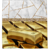 Rideaux De Douche Luxe Gold Intérieur Marbre Parties scintillant dou (Devant)
