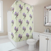 Rideaux De Douche Lys péruvien violet (En situation)