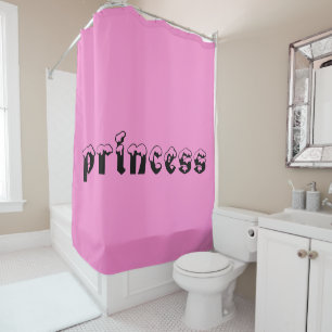 Rideaux De Douche Ma Petite Princesse Fille Maison Bébé Rose Salle d