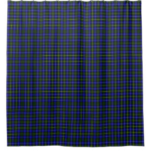 Rideaux De Douche Macneil de Barra tartan bleu vert carreau