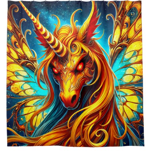 Rideaux De Douche Mad Unicorn (Devant)