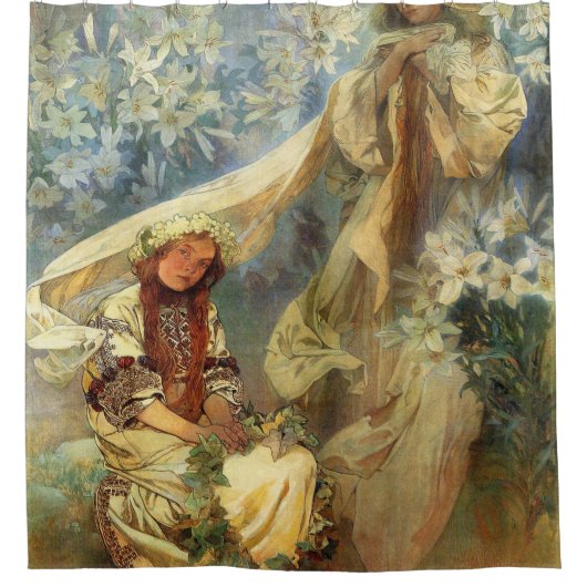 Rideaux De Douche Madonna Of The Lilies 1905 (Devant)